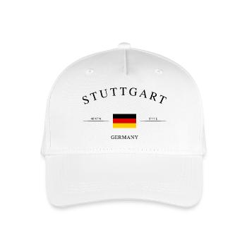Stuttgart Deutschland – Urlaub Souvenir & Geschenk - Kinder Bio Basecap - Weiß - Vorne