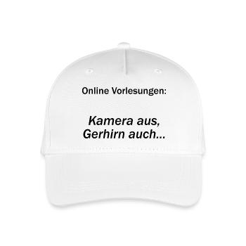 University Saying "Online Lectures" Gift, Students - Organic Kids’ Baseball Cap - white - Front