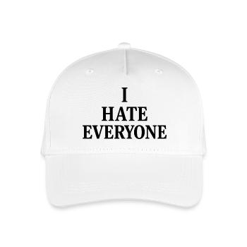 Je déteste tout le monde - Casquette de baseball bio Enfant - blanc - Devant