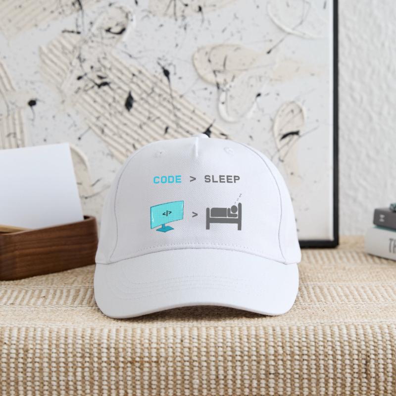 Code vs Veille : codeur en mode veille Casquette de baseball bio Enfant
