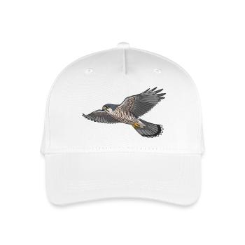 Sperber Greifvogel - Kinder Bio Basecap - Weiß - Vorne