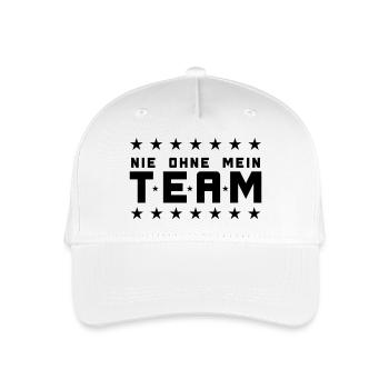 My Team - Organic Kids’ Baseball Cap - white - Front