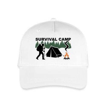 Survival Camp - Organic Kids’ Baseball Cap - white - Front
