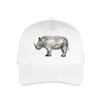 Nashorn - Kinder Bio Basecap - Weiß - Vorne