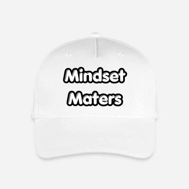 Mindset Matters T-Shirt | Motivations-Tee - Kinder Bio Basecap - Weiß