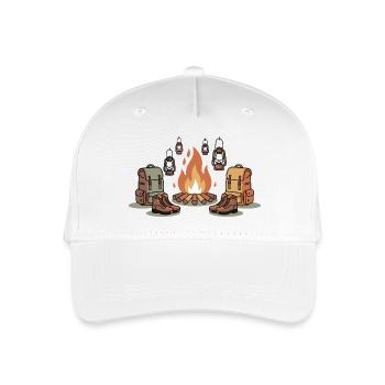 Lagerfeuernacht-Ausrüstung - Kinder Bio Basecap - Weiß - Vorne