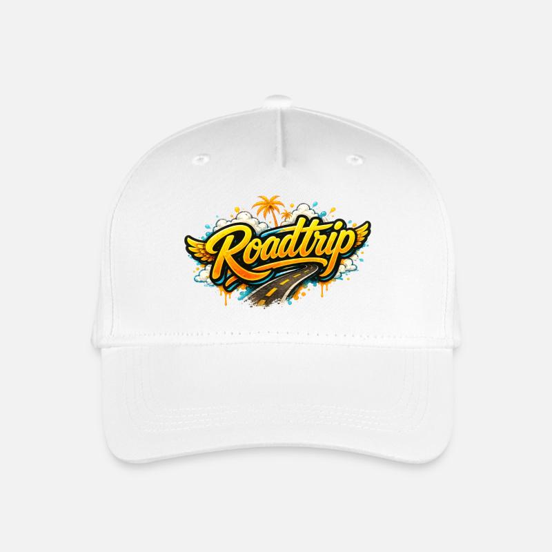 Roadtrip - Kinder Bio Basecap - Weiß