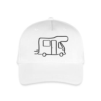 Wohnmobil - Kinder Bio Basecap - Weiß - Vorne