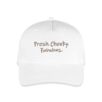 Bremen Town Musicians: Fresh. Cheeky. Fabulous! - Organic Kids’ Baseball Cap - white - Front