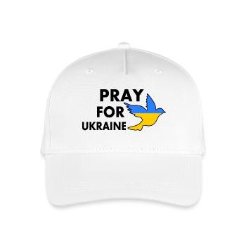 Pray for ukraine - Organic Kids’ Baseball Cap - white - Front