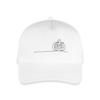 Citrouille au trait - Casquette de baseball bio Enfant - blanc - Devant