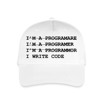 Geek - Kinder Bio Basecap - Weiß - Vorne