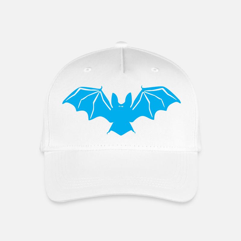 Silhouette de chauve-souris bleue - Casquette de baseball bio Enfant - blanc