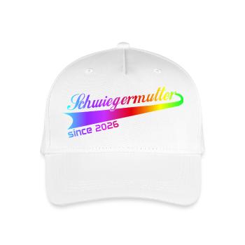 schwiegermutter 2026, beste schwiegermutti ever - Kinder Bio Basecap - Weiß - Vorne