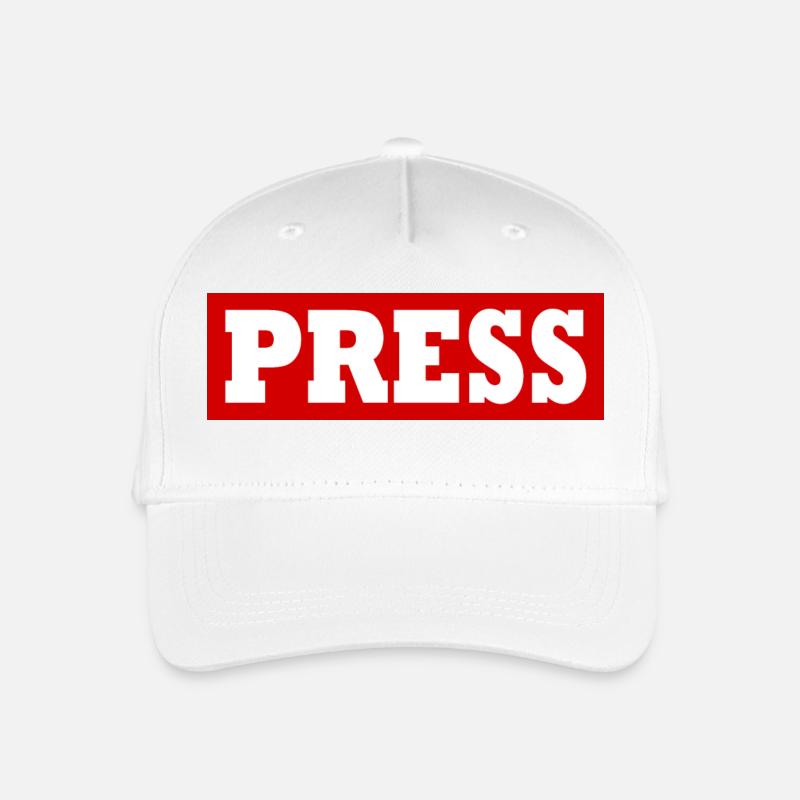 Press - Organic Kids’ Baseball Cap - white