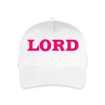 Motif Lord à personnaliser - Casquette de baseball bio Enfant - blanc - Devant