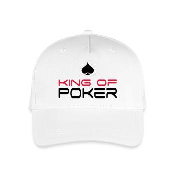 Poker - Kinder Bio Basecap - Weiß - Vorne