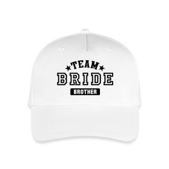 TEAM BRIDE - Brother - Kinder Bio Basecap - Weiß - Vorne