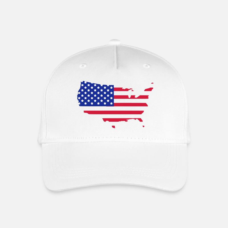USA - Kinder Bio Basecap - Weiß
