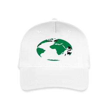 Erde - Kinder Bio Basecap - Weiß - Vorne