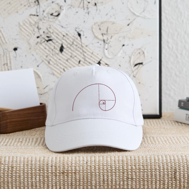 Spirale de Fibonacci, section doré, Phi, evolution Casquette de baseball bio Enfant