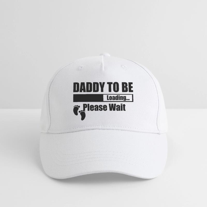 Daddy To Be Loading Please Wait Organic Kids’ Baseball Cap