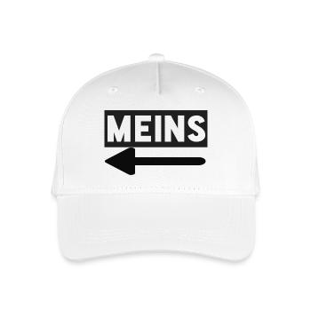MEINS - Pärchen Pfeil - Kinder Bio Basecap - Weiß - Vorne