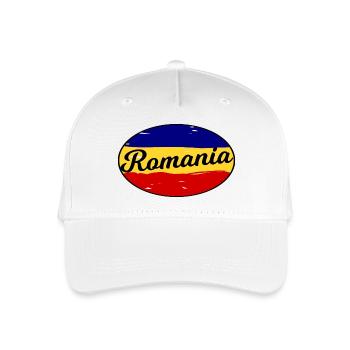Die Farben von Rumänien - Kinder Bio Basecap - Weiß - Vorne