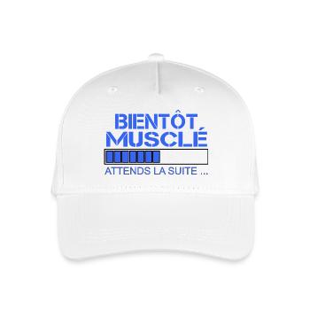 Bientôt Musclé - Attends la Suite - Casquette de baseball bio Enfant - blanc - Devant
