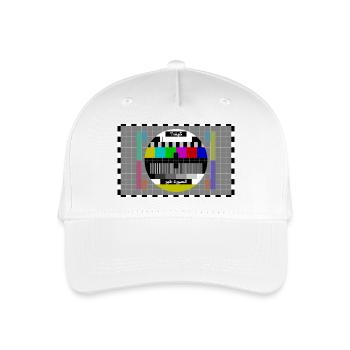 TV Testbild Arabisch - Kinder Bio Basecap - Weiß - Vorne