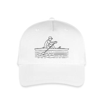 Dessin du rameur - Casquette de baseball bio Enfant - blanc - Devant