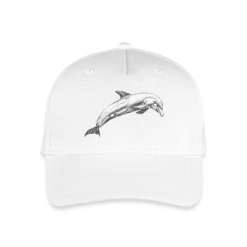 Delfin Dolphin - Kinder Bio Basecap - Weiß - Vorne