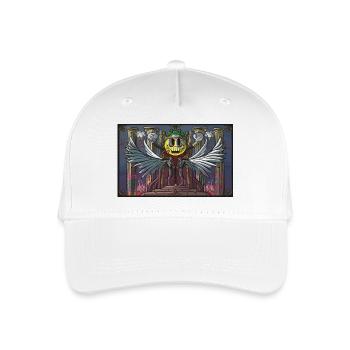 Throne of Chaos - Cartoon Royalty - Organic Kids’ Baseball Cap - white - Front