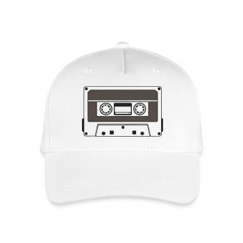Kassette - Kinder Bio Basecap - Weiß - Vorne