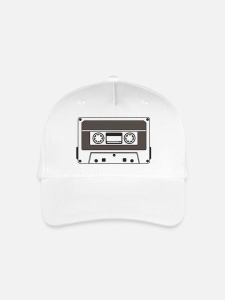 Kassette - Kinder Bio Basecap - Weiß