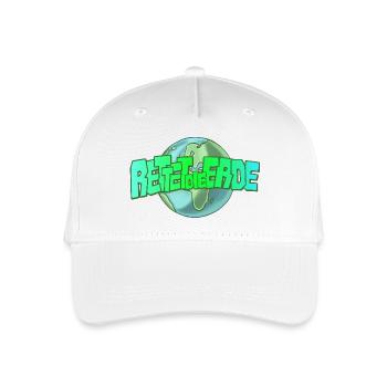 rettet die erde - Kinder Bio Basecap - Weiß - Vorne