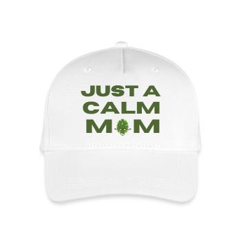 calm mom - Kinder Bio Basecap - Weiß - Vorne