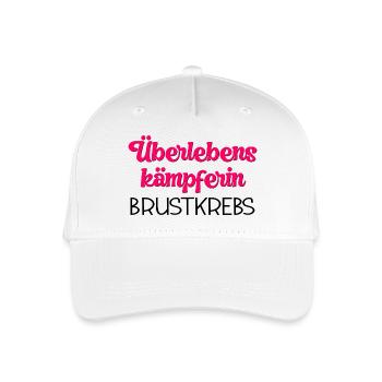 SURVIVAL FIGHTER BREAST CANCER - Organic Kids’ Baseball Cap - white - Front