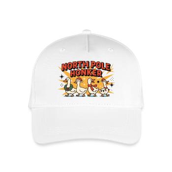 Nordpol Honker Gans Weihnachten Lustiger Weihnachtsmann - Kinder Bio Basecap - Weiß - Vorne