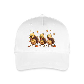 Bébé dinde de Thanksgiving - Casquette de baseball bio Enfant - blanc - Devant