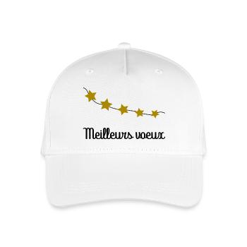HAPPY NEW YEAR. NEW YEAR'S EVE. BEST WISHES - Organic Kids’ Baseball Cap - white - Front
