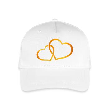 Cœurs, contours, motifs de mariage - Casquette de baseball bio Enfant - blanc - Devant