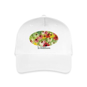 Wildbloom - Fragment coloré de prairie d’échinacée - Casquette de baseball bio Enfant - blanc - Devant