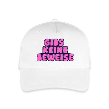 gibs keine beweise - Kinder Bio Basecap - Weiß - Vorne