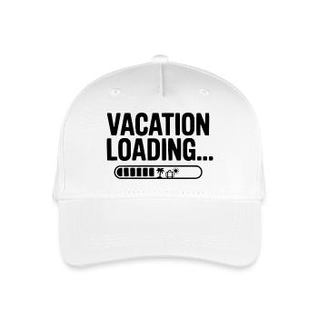 Chargement de vacances... - Casquette de baseball bio Enfant - blanc - Devant
