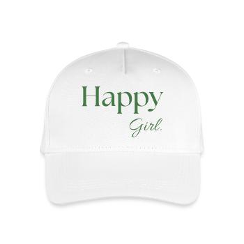 Happy Girl. - Organic Kids’ Baseball Cap - white - Front