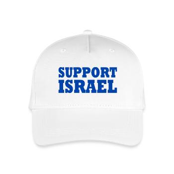 Support israel - Organic Kids’ Baseball Cap - white - Front