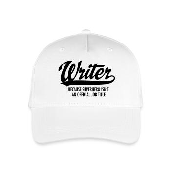 Writer - Superhero - Casquette de baseball bio Enfant - blanc - Devant