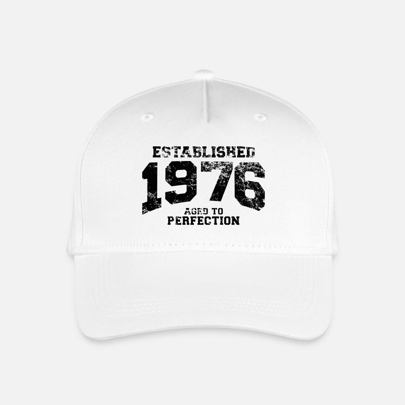 established 1976 - aged to perfection - Kinder Bio Basecap - Weiß