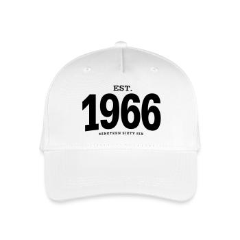 EST. 1966 Nineteen Sixty Six - Organic Kids’ Baseball Cap - white - Front